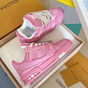Louis Vuitton Trainer Sneakers in a pink colorway - 2