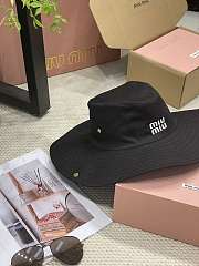 Miu Miu Drill Hat 5HC196 Black - 4