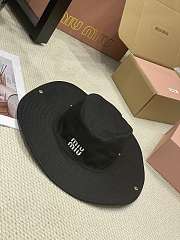 Miu Miu Drill Hat 5HC196 Black - 5