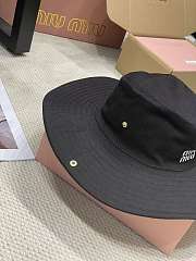 Miu Miu Drill Hat 5HC196 Black - 6