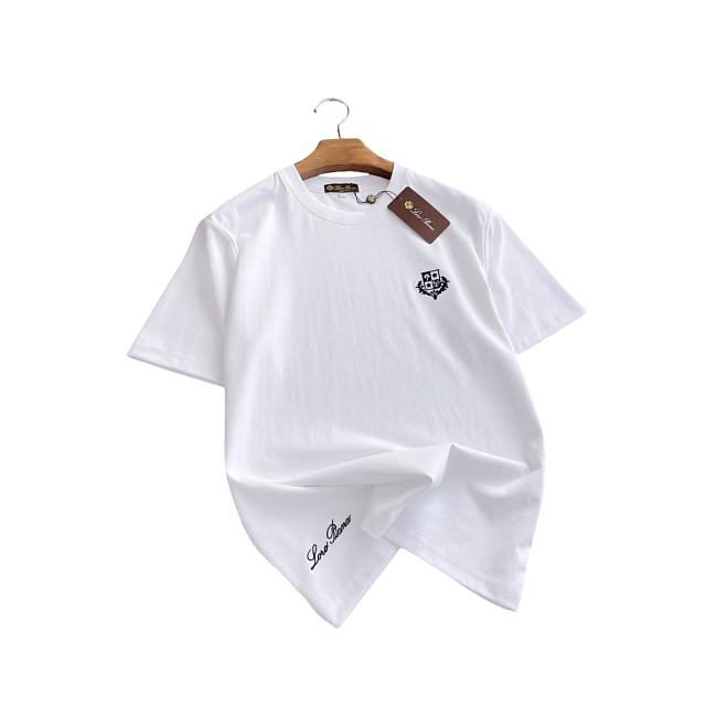 Loro Piana Spring/Summer New Arrival Latest Short-Sleeve Crew Neck T-Shirt - 1
