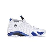 Air Jordan 14 Retro White Hyper Royal 487471-104 - 1