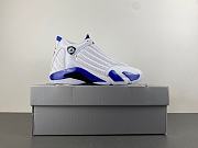 Air Jordan 14 Retro White Hyper Royal 487471-104 - 3