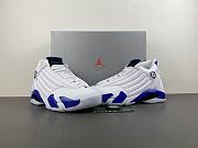 Air Jordan 14 Retro White Hyper Royal 487471-104 - 6