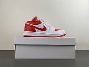 Air Jordan 1 Low White Chile Red (Women's) DC0774-110 - 5