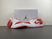 Air Jordan 1 Low White Chile Red (Women's) DC0774-110 - 4