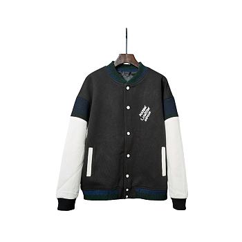 Louis Vuitton 25SS Color Block Embroidered Cotton Baseball Jacket