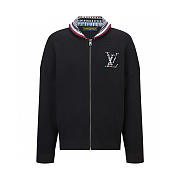 Louis Vuitton quilted embroidered logo zip-up bomber jacket - 5