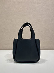 Prada Small Leather Tote Bag Black 18cm x 16cm x 10cm - 3