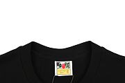 BAPE A Bathing Ape Check by Bathing Tee Black/Beige - 3