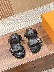 Louis Vuitton Bom Dia Flat Comfort Mule Black - 1