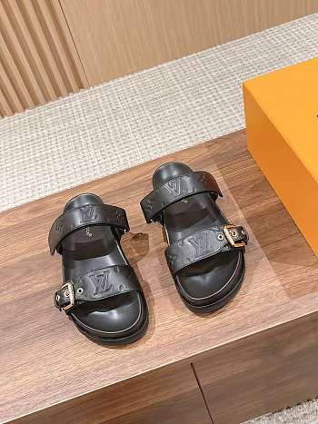 Louis Vuitton Bom Dia Flat Comfort Mule Black