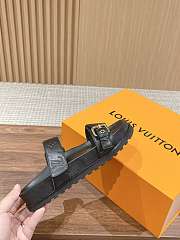 Louis Vuitton Bom Dia Flat Comfort Mule Black - 5