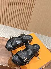 Louis Vuitton Bom Dia Flat Comfort Mule Black - 4