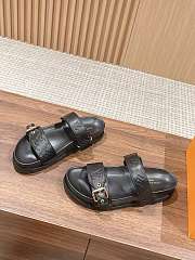 Louis Vuitton Bom Dia Flat Comfort Mule Black - 2