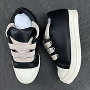 Rick Owens Jumbo Lace Padded Sneaks Low Black Milk  RU02C7893-311 - 3