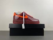 Nike Air Force 1 Low Patent Leather Dark Team Red Safety Orange IO4489-601  - 3