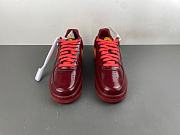 Nike Air Force 1 Low Patent Leather Dark Team Red Safety Orange IO4489-601  - 4