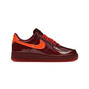 Nike Air Force 1 Low Patent Leather Dark Team Red Safety Orange IO4489-601  - 1