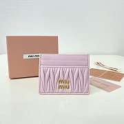 Miu Miu Matelassé nappa leather card holder 5MC076_AFPP_F0E18 8x10.5 cm - 1