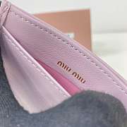 Miu Miu Matelassé nappa leather card holder 5MC076_AFPP_F0E18 8x10.5 cm - 3