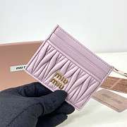 Miu Miu Matelassé nappa leather card holder 5MC076_AFPP_F0E18 8x10.5 cm - 5