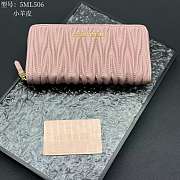 Miu Miu Matelassé Nappa Leather Zip Around Wallet 20x10 cm - 1