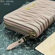 Miu Miu Matelassé Nappa Leather Zip Around Wallet 20x10 cm - 2