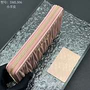 Miu Miu Matelassé Nappa Leather Zip Around Wallet 20x10 cm - 4