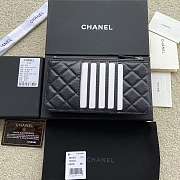 Chanel Classic Flat Wallet Pouch Quilted Caviar Gold-tone Black 19.5*10*3cm - 5