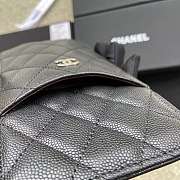 Chanel Classic Flat Wallet Pouch Quilted Caviar Gold-tone Black 19.5*10*3cm - 4