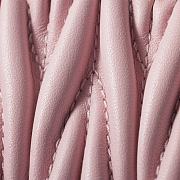 Miu Miu Large matelassé nappa leather wallet Alabaster Pink 9.5*19.5 cm - 3