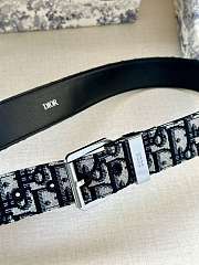 Dior Homme 21FW Oblique Logo Jacquard Belt 4333PLYSE H05E  - 5