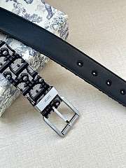 Dior Homme 21FW Oblique Logo Jacquard Belt 4333PLYSE H05E  - 2