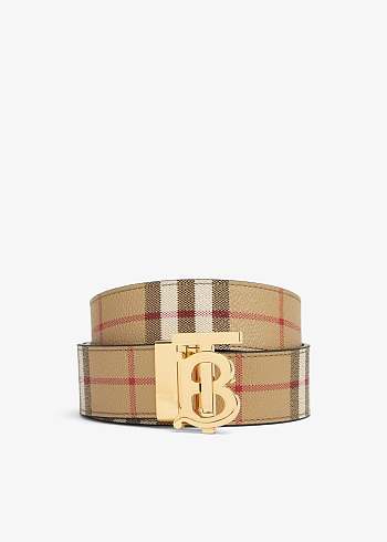 Burberry Reversible Check TB Belt