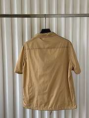 Prada Short-sleeved Re-Nylon zipper shirt  - 4