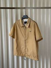 Prada Short-sleeved Re-Nylon zipper shirt  - 6
