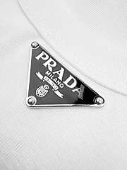 Prada Logo-Plaque Cotton T-Shirt - 3