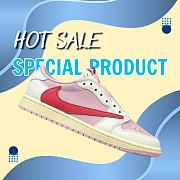 Air Jordan 1 Retro Low OG SP Travis Scott Shy Pink IQ7604-101 - 1