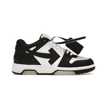 OFF-WHITE Out Of Office OOO Low Tops White Black White OMIA189C99LEA0011004