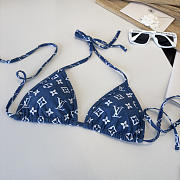 Louis Vuitton Blue Monogram Bikini Set - 3