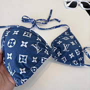 Louis Vuitton Blue Monogram Bikini Set - 2