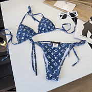 Louis Vuitton Blue Monogram Bikini Set - 4