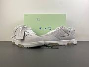 OFF-WHITE Out Of Office OOO Low Tops Vintage Suede Destressed White  OMIA189F22LEA0120101 - 5