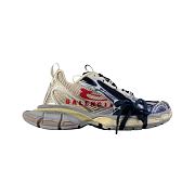 Balenciaga 3XL Split Logo Eggshell Red Navy 840090 W3XSG 9161 - 1