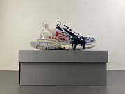 Balenciaga 3XL Split Logo Eggshell Red Navy 840090 W3XSG 9161 - 2