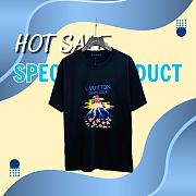  Louis Vuitton Black Eruption Volcano T-Shirt - Since 1854 - 1
