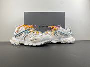 Balenciaga Track Trail Laces Sneaker in white, orange, blue and pink polyurethane, polyester and polyamide 800590WTRHK9745 - 3
