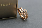 Bvlgari Serpenti Series Three-Strand Serpent Ring with Diamonds - 4