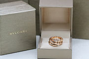 Bvlgari Serpenti Series Three-Strand Serpent Ring with Diamonds - 3